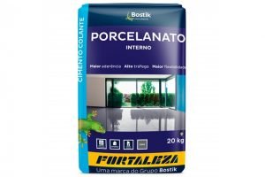 Argamassa Colante para Porcelanato Interno Cinza 20kg Fortaleza